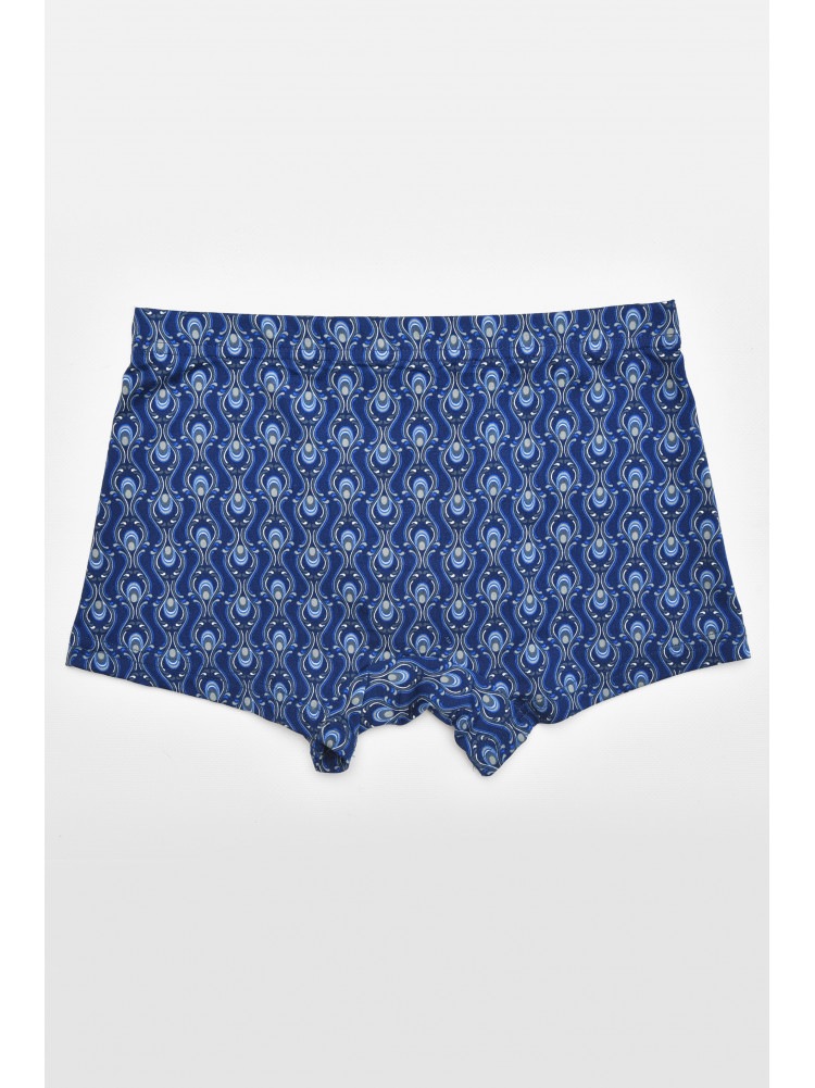 Боксеры мужские тёмно-синего цвета с принтом 211718C
