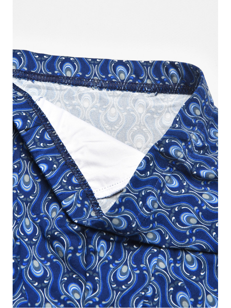 Боксеры мужские тёмно-синего цвета с принтом 211718C