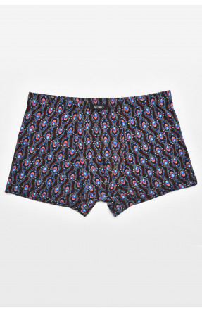 Боксеры мужские черного цвета с принтом 211719C