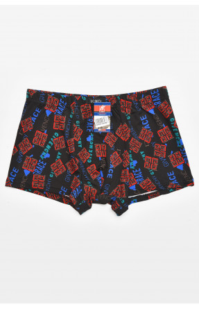 Боксеры мужские черного цвета с принтом 211720C