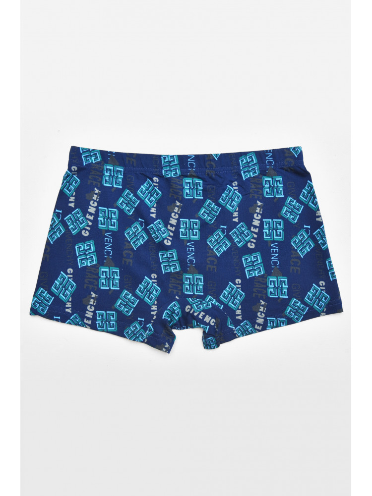 Боксеры мужские тёмно-синего цвета с принтом 211722C