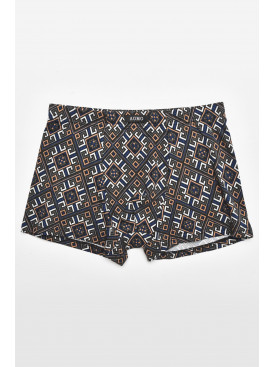 Боксеры мужские тёмно-серого цвета с принтом 211724C