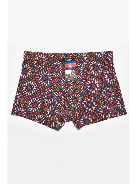 Боксеры мужские черного цвета с принтом 211726C