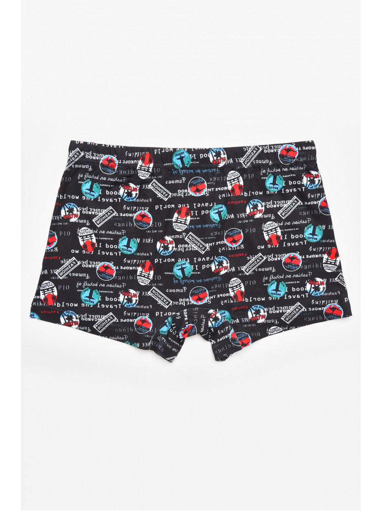 Боксеры мужские черного цвета с принтом 211728C