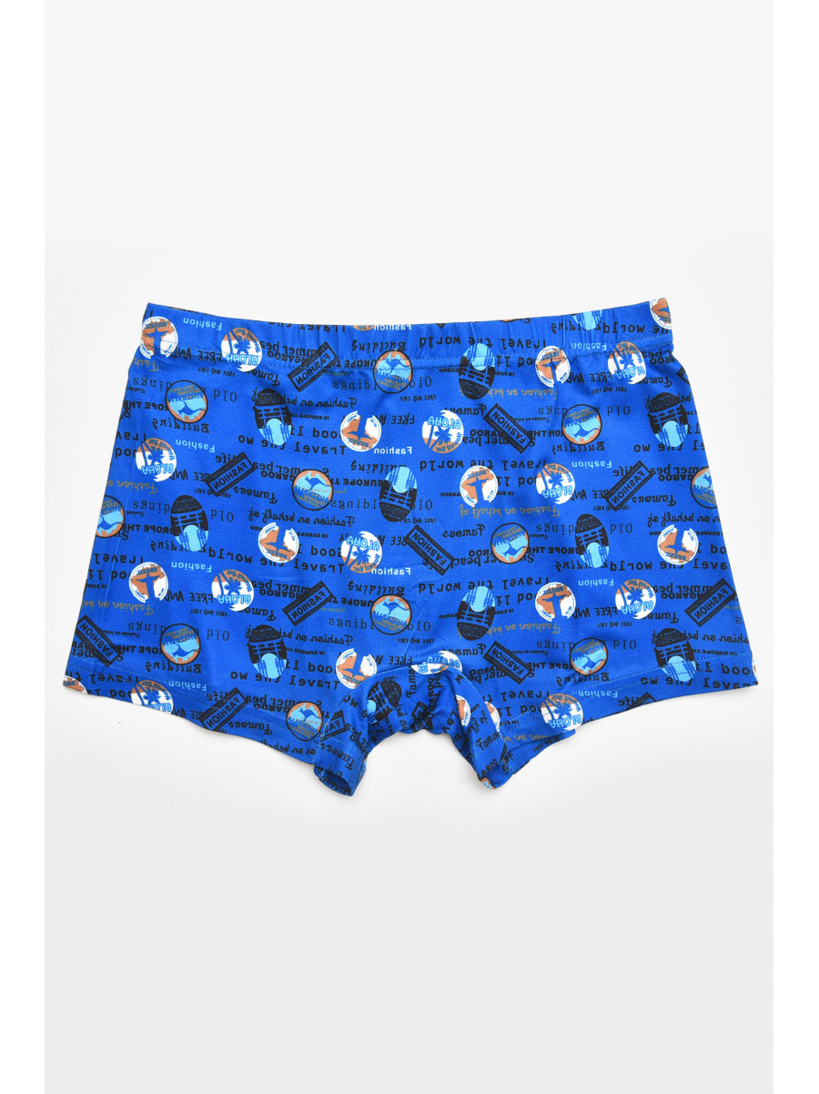 Боксери чоловічі синього кольору з принтом 211729C