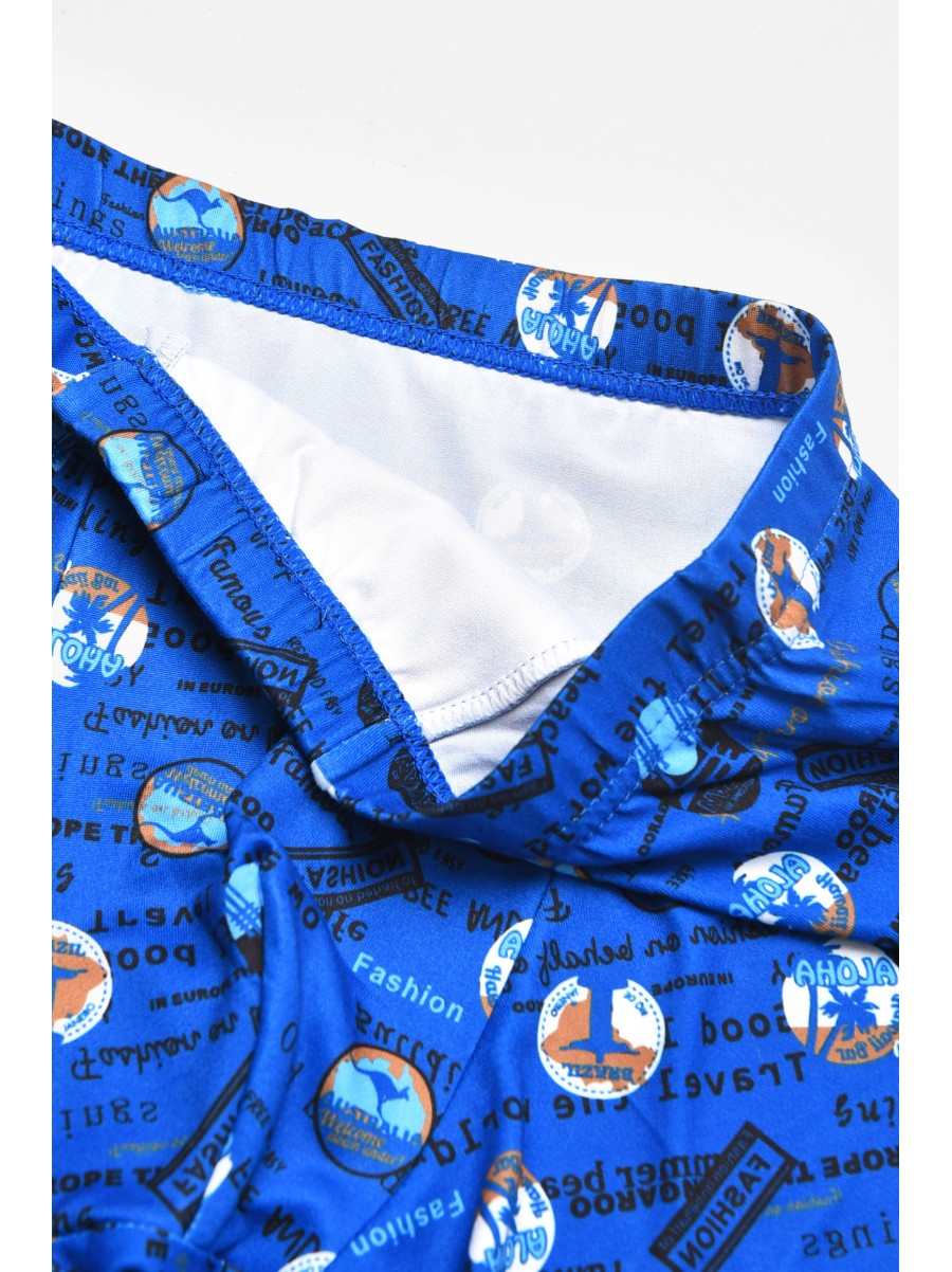 Боксери чоловічі синього кольору з принтом 211729C