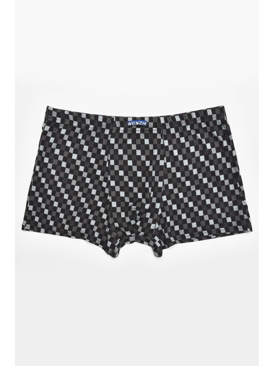 Боксеры мужские черного цвета с принтом 211737C