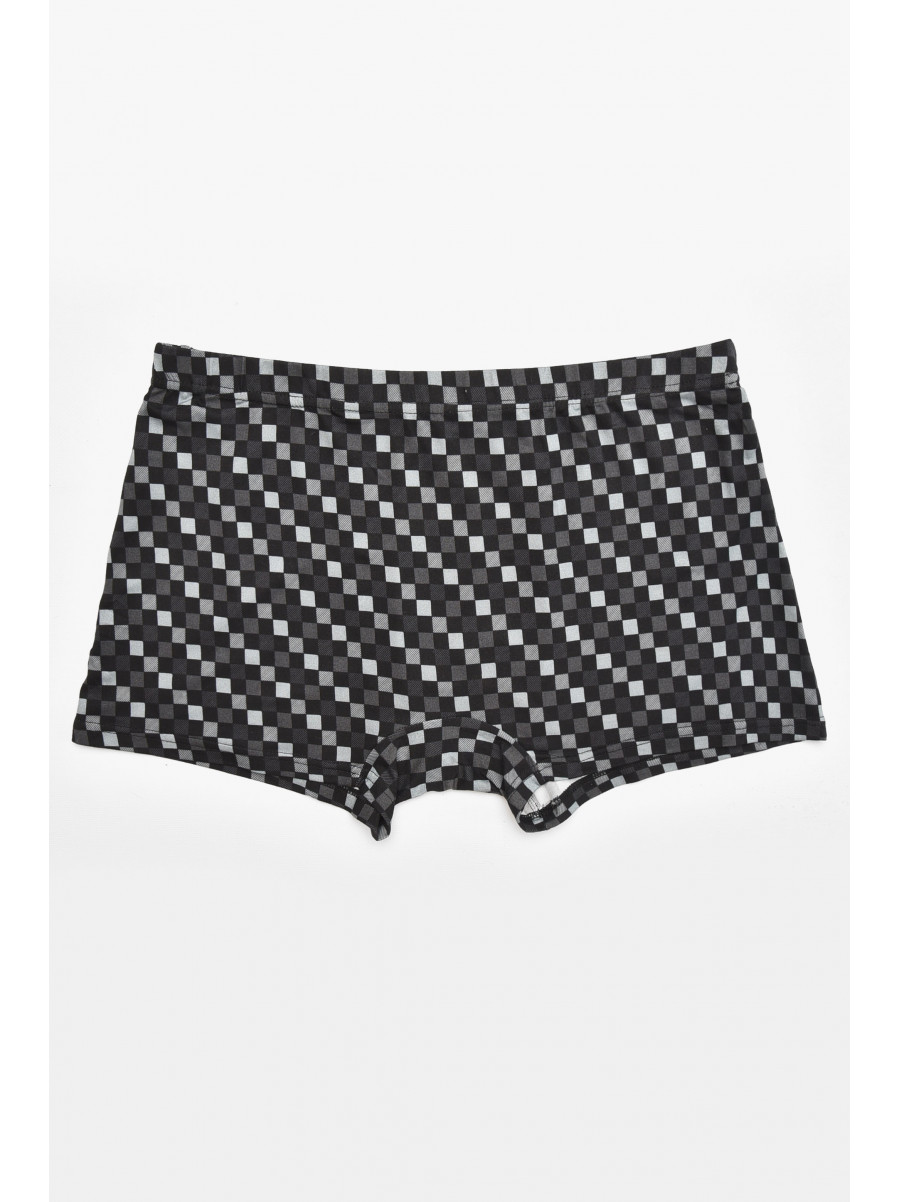 Боксеры мужские черного цвета с принтом 211737C