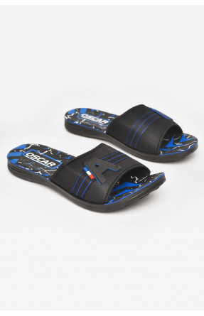 Шлепки мужские черно-синего цвета s-28 211738C