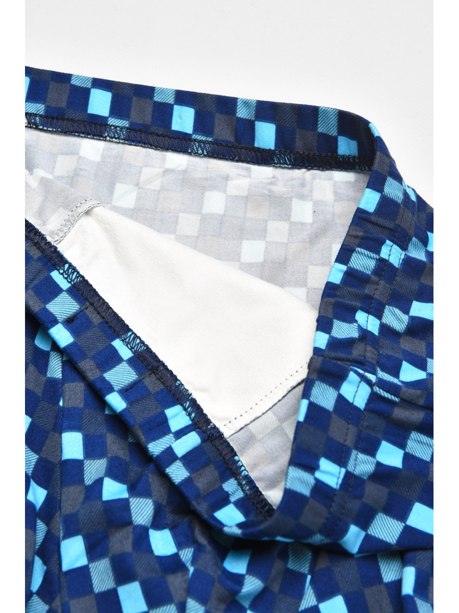 Боксеры мужские тёмно-синего цвета с принтом 211739C