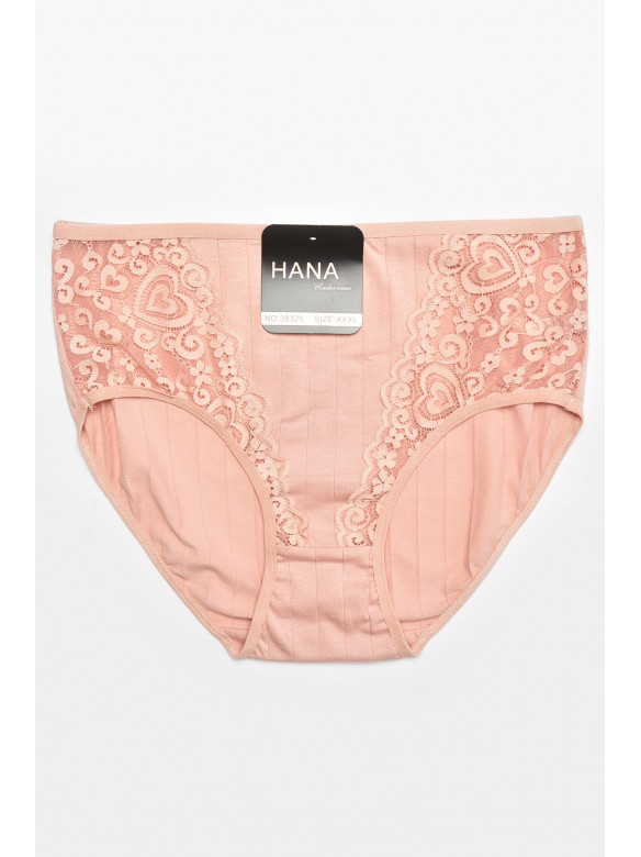 Трусы женские полубатальные персикового цвета 38325 211741C