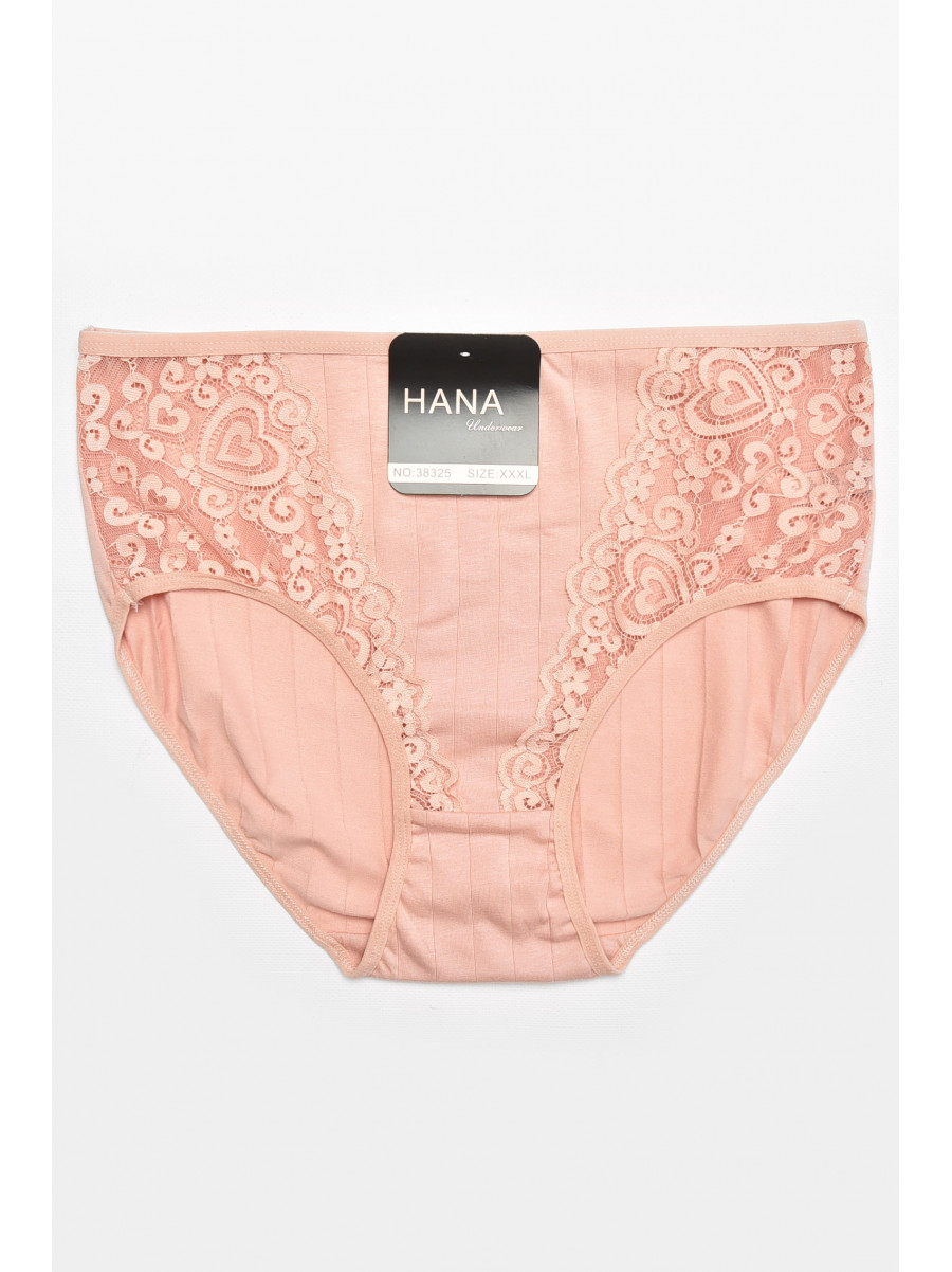 Трусы женские полубатальные персикового цвета 38325 211741C