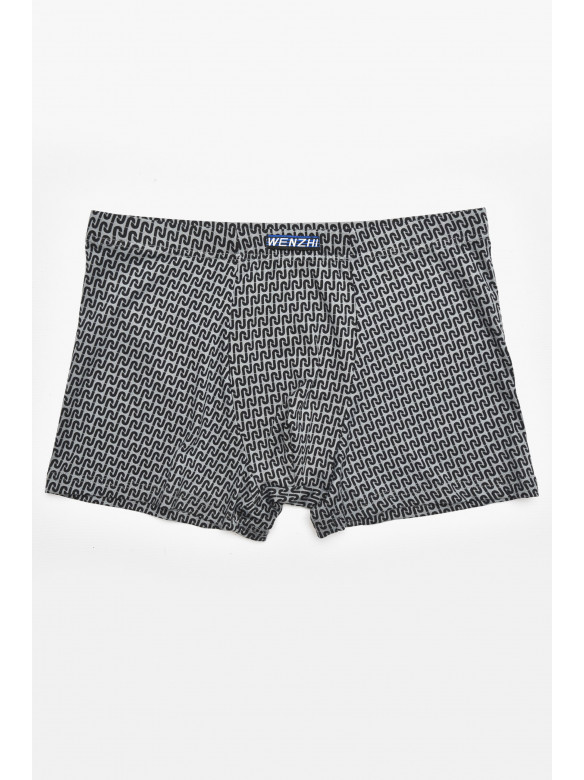 Боксеры мужские серого цвета с принтом W3825 211742C