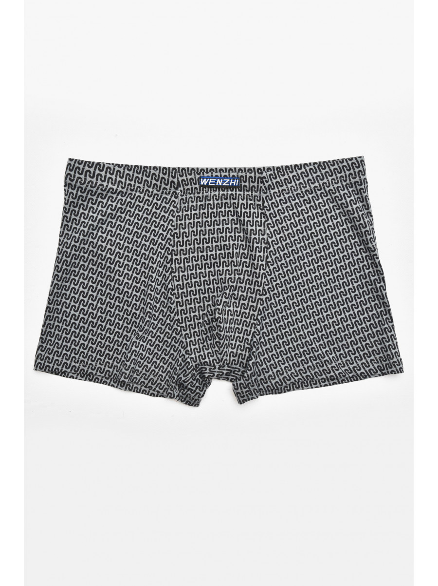 Боксеры мужские серого цвета с принтом W3825 211742C