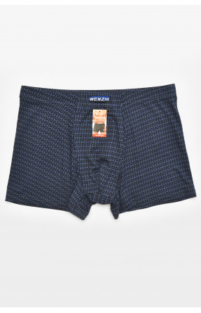 Боксеры мужские тёмно-синего цвета с принтом W3825 211743C
