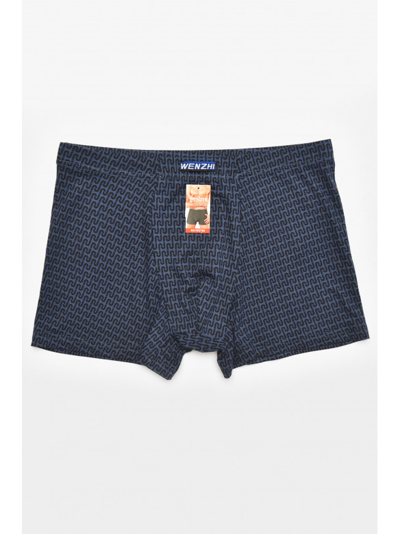 Боксеры мужские тёмно-синего цвета с принтом W3825 211743C