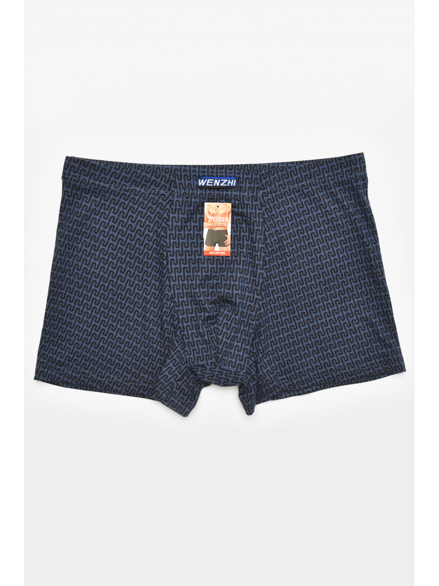 Боксеры мужские тёмно-синего цвета с принтом W3825 211743C