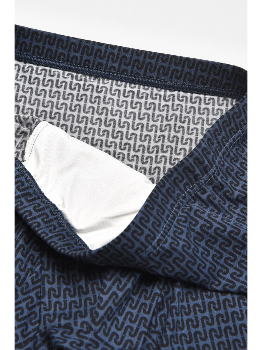 Боксеры мужские тёмно-синего цвета с принтом W3825 211743C