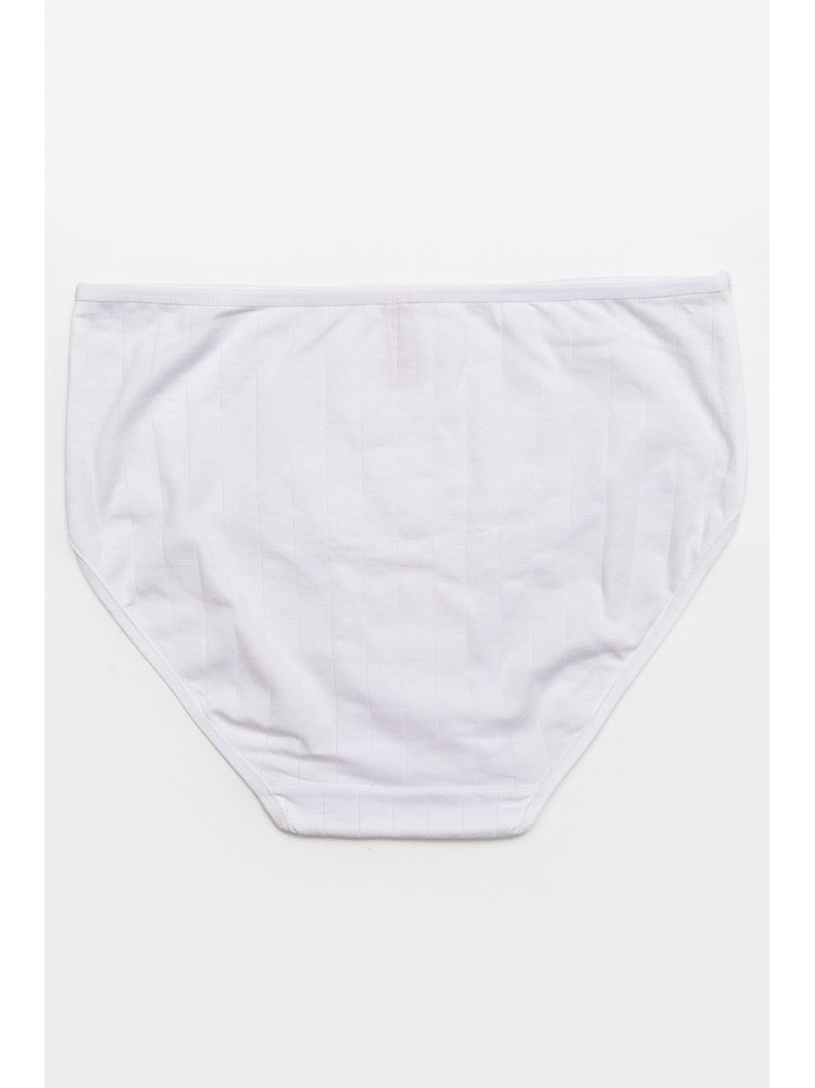 Трусы женские полубатальные белого цвета 38325 211745C