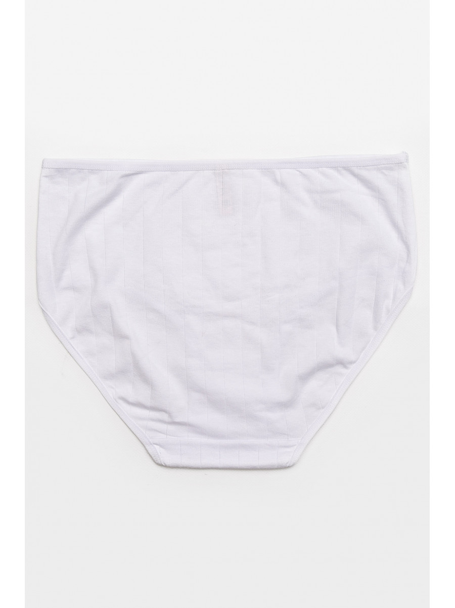 Трусы женские полубатальные белого цвета 38325 211745C