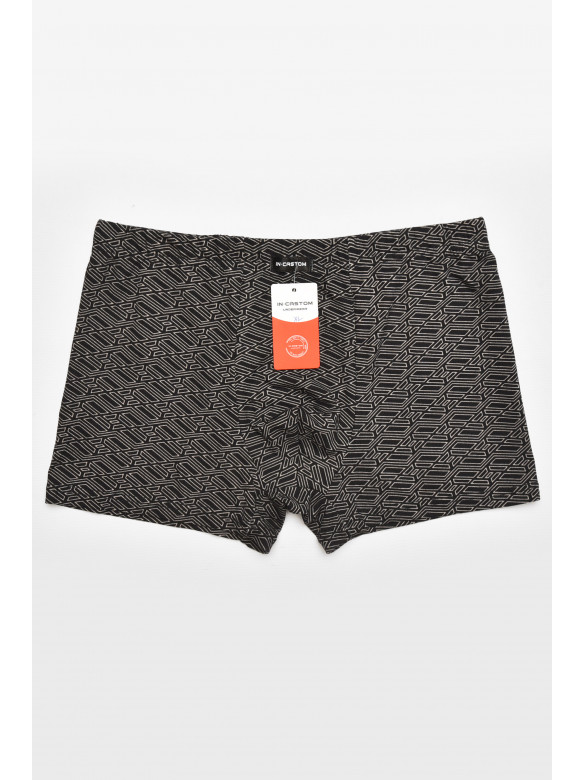 Боксеры мужские черного цвета с принтом 211746C