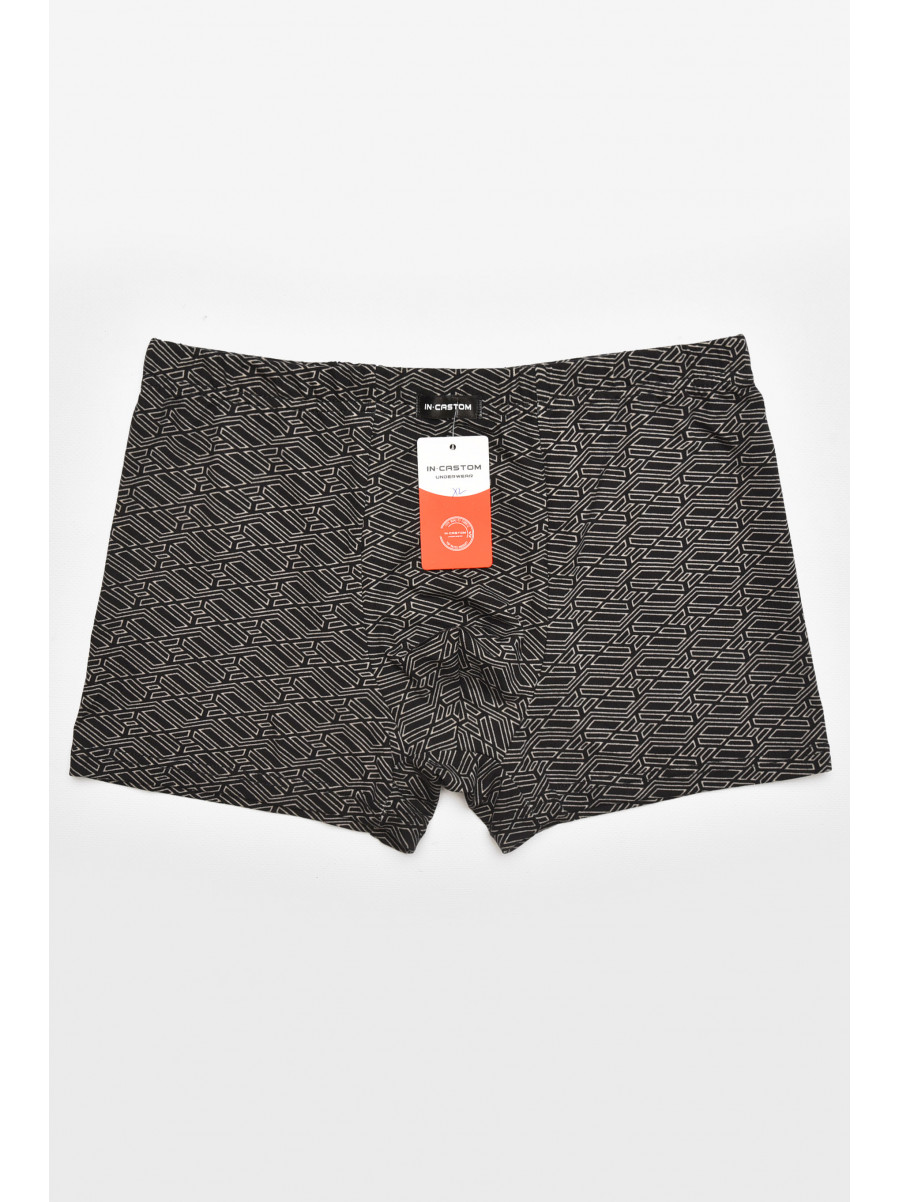 Боксеры мужские черного цвета с принтом 211746C