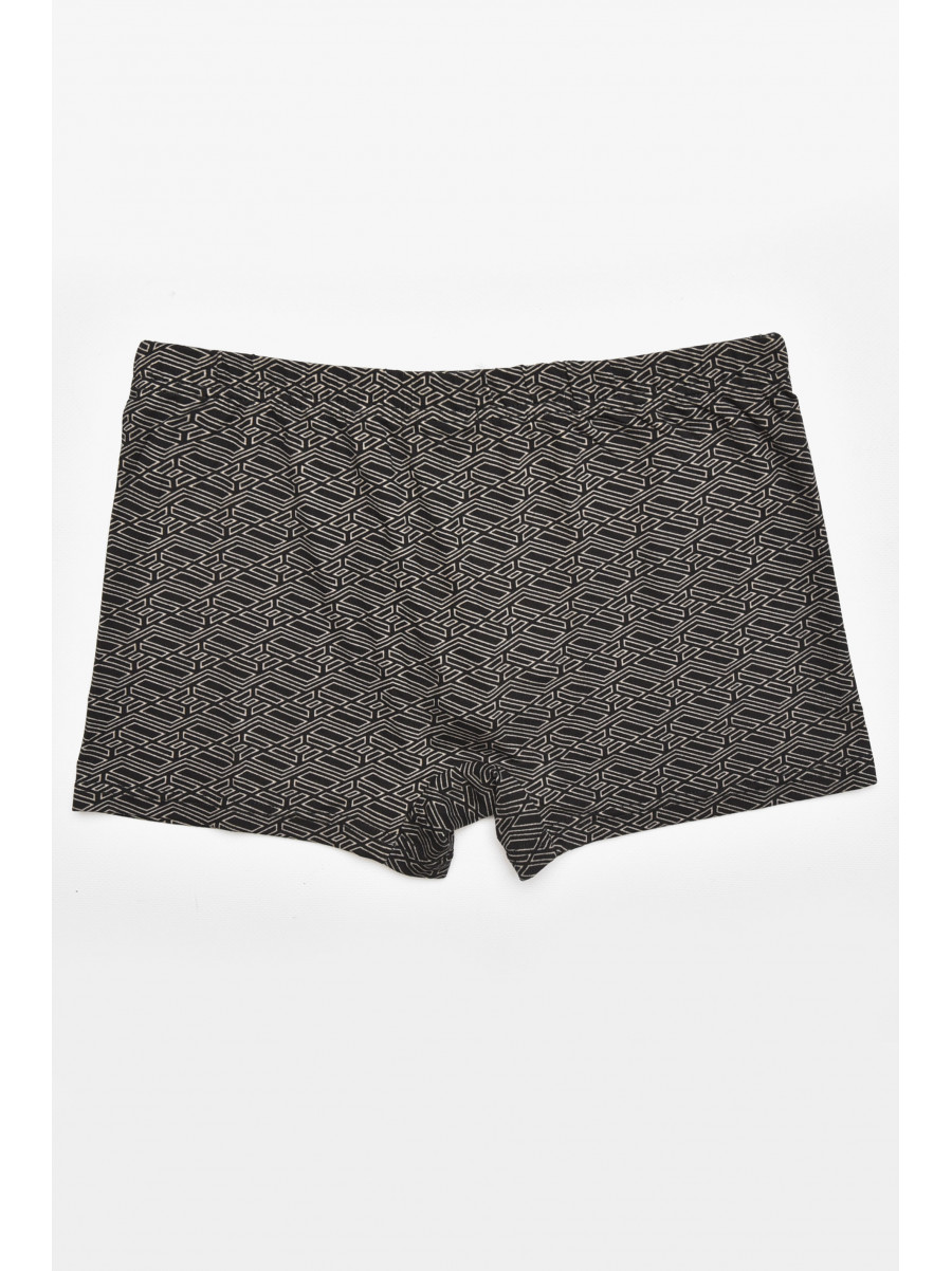 Боксеры мужские черного цвета с принтом 211746C