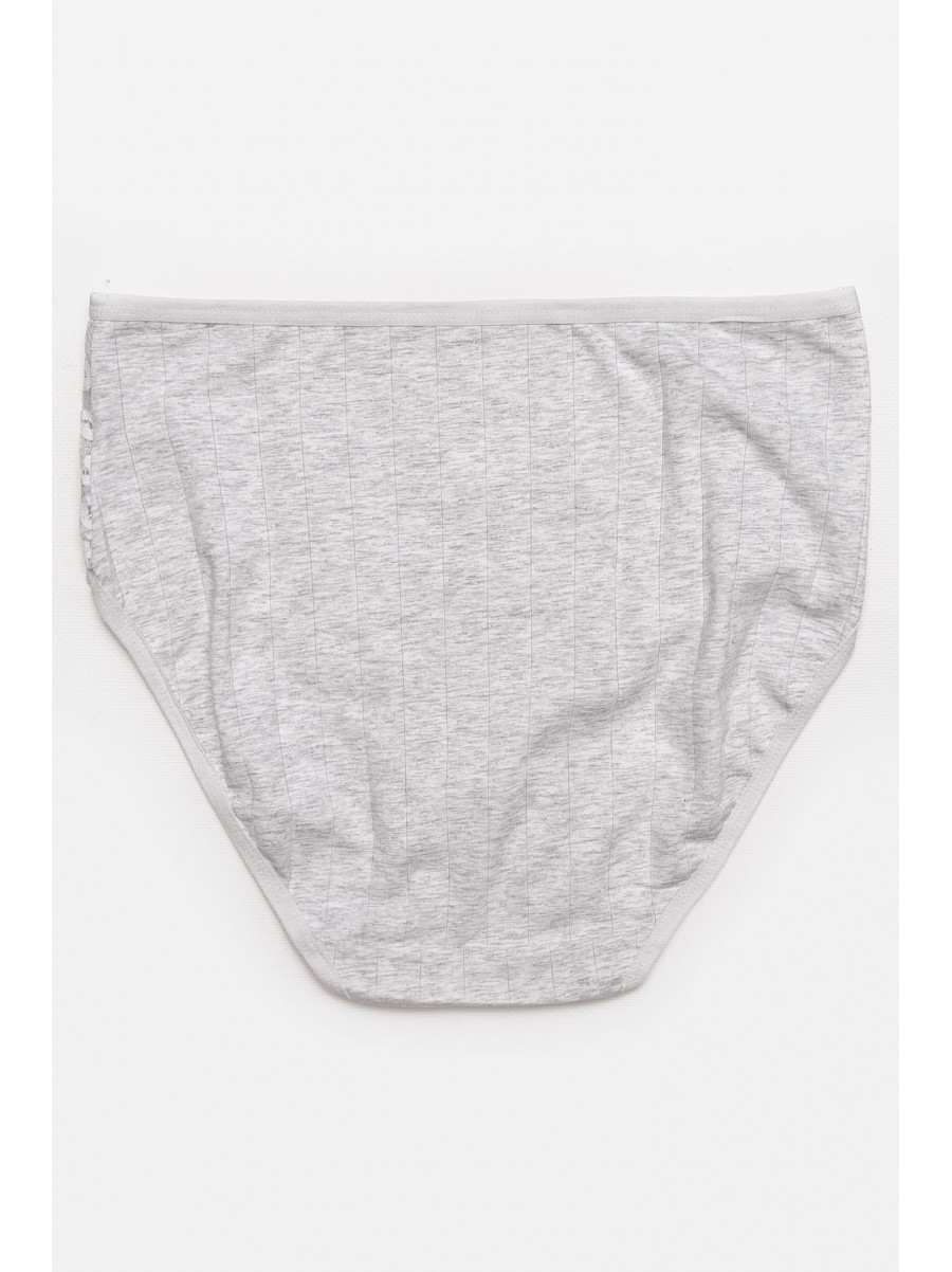 Трусы женские полубатальные серого цвета 38325 211747C
