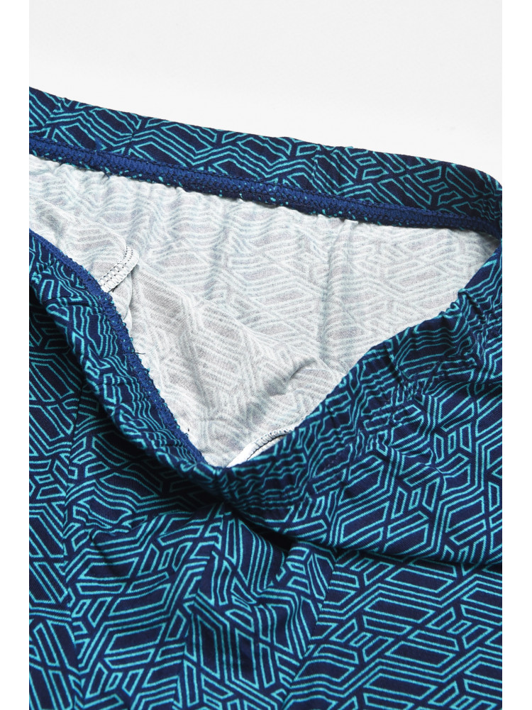 Боксеры мужские тёмно-синего цвета с принтом 211750C