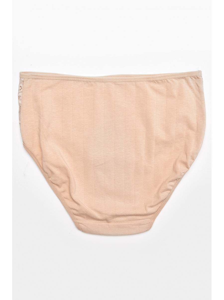 Трусы женские полубатальные бежевого цвета 38325 211752C