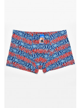 Боксери чоловічі синього кольору з принтом W3758 211753C