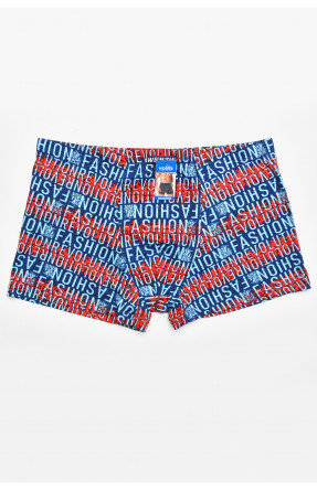 Боксеры мужские синего цвета с принтом W3758 211753C