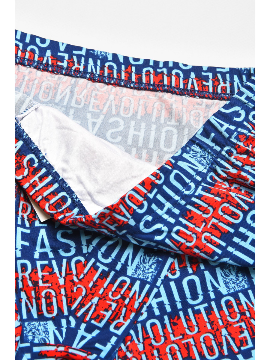 Боксери чоловічі синього кольору з принтом W3758 211753C