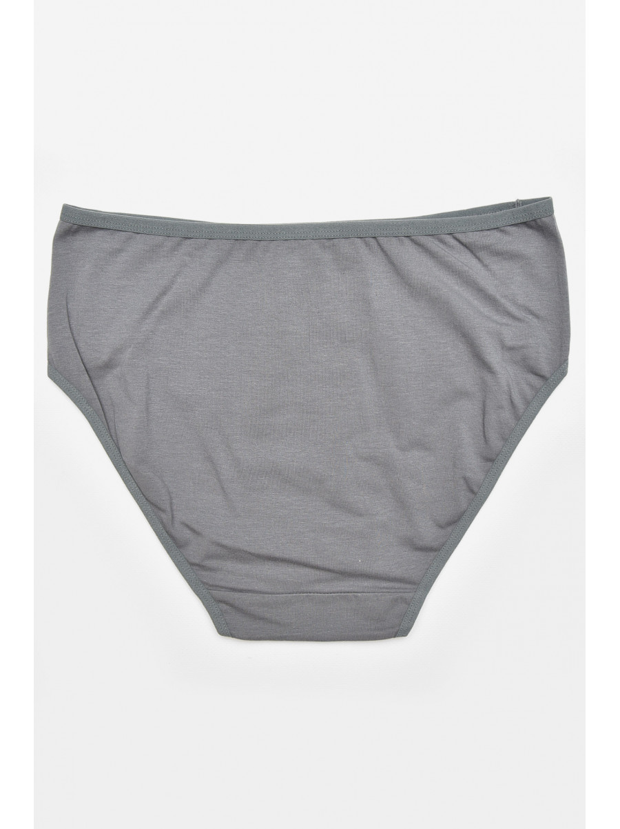 Труси жіночі напівбатальні темно-сірого кольору 38383 211754C
