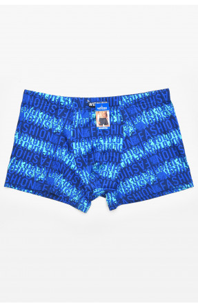 Боксеры мужские тёмно-синего цвета с принтом W3758 211756C
