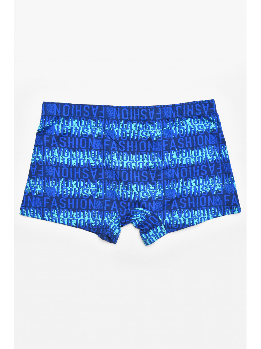 Боксеры мужские тёмно-синего цвета с принтом W3758 211756C