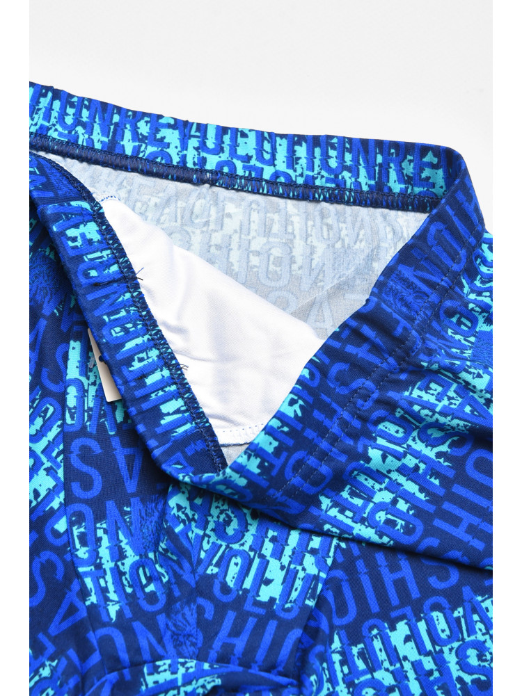 Боксеры мужские тёмно-синего цвета с принтом W3758 211756C