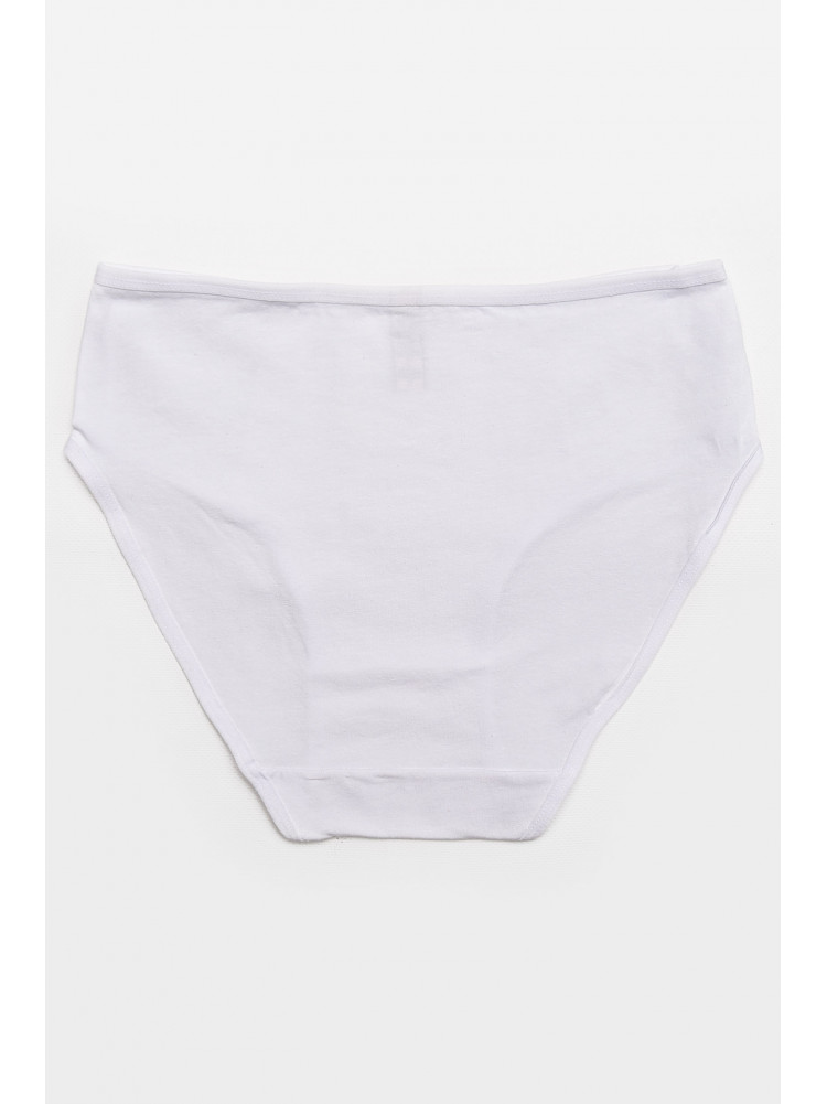 Трусы женские полубатальные белого цвета 38383 211757C