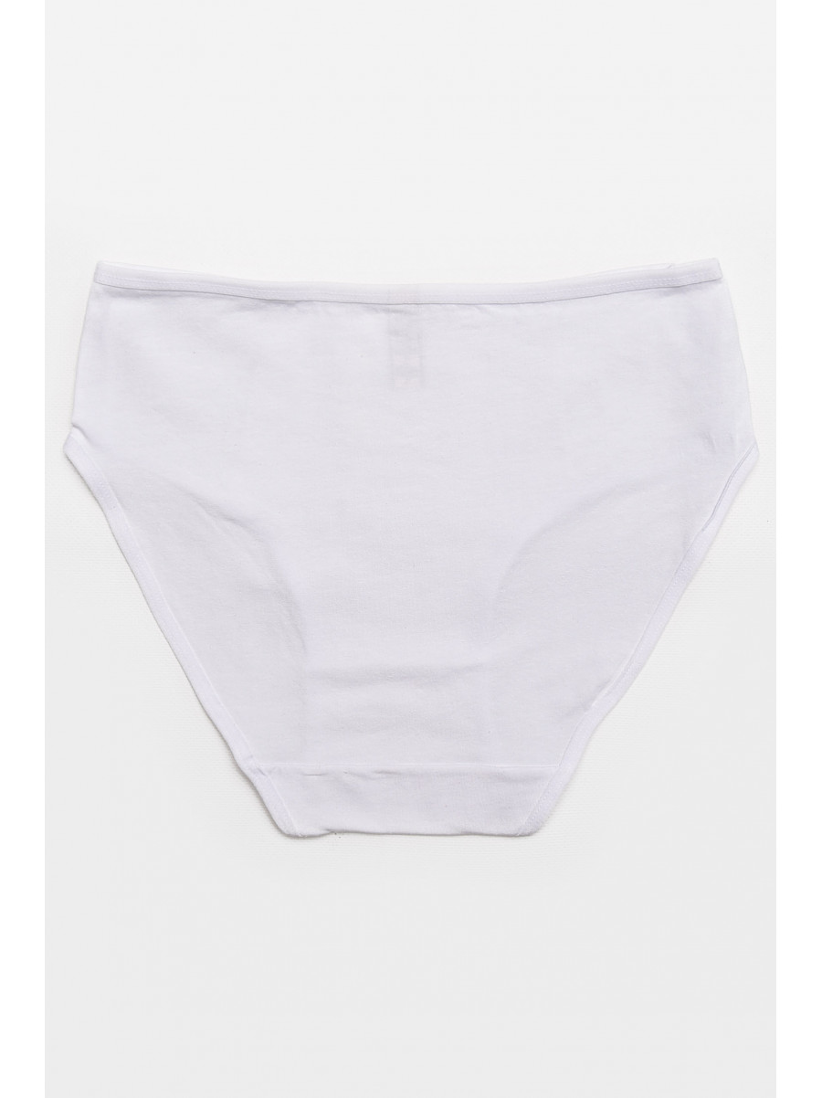 Трусы женские полубатальные белого цвета 38383 211757C