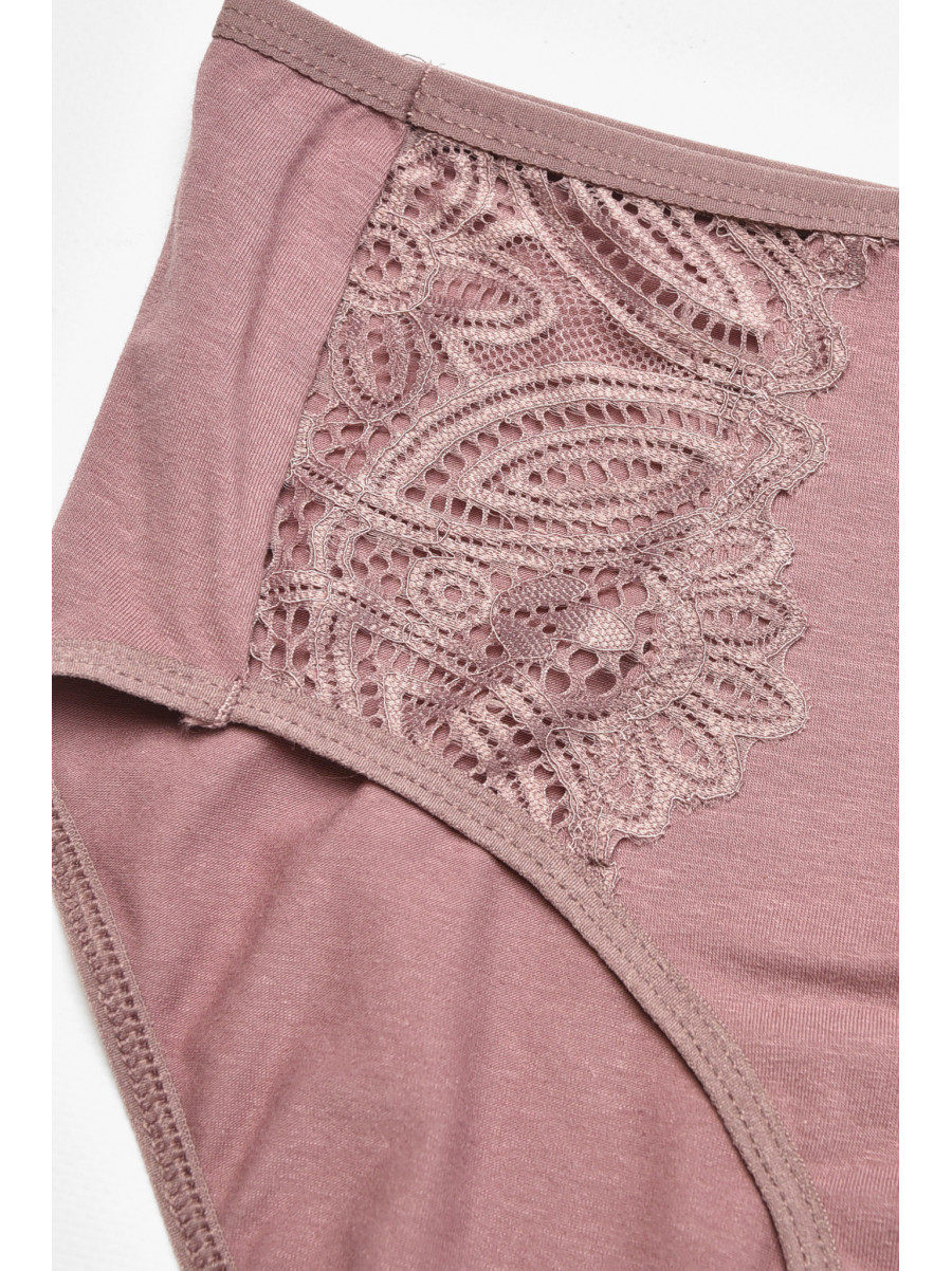 Труси жіночі напівбатальні темно-рожевого кольору 38383 211759C