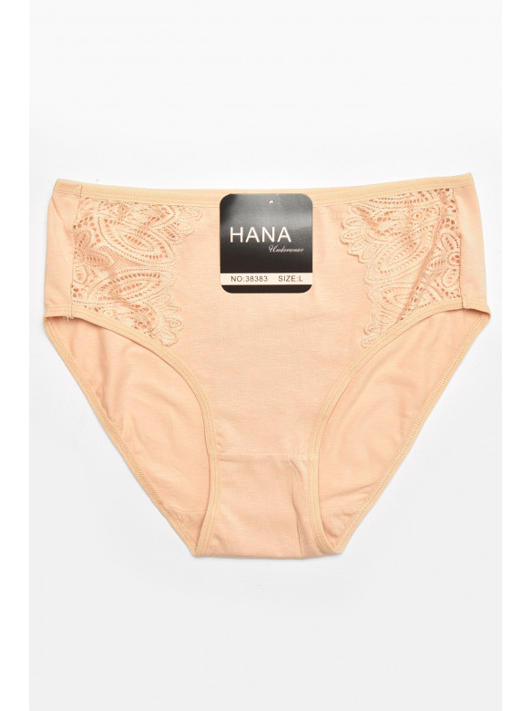 Трусы женские полубатальные бежевого цвета 38383 211761C