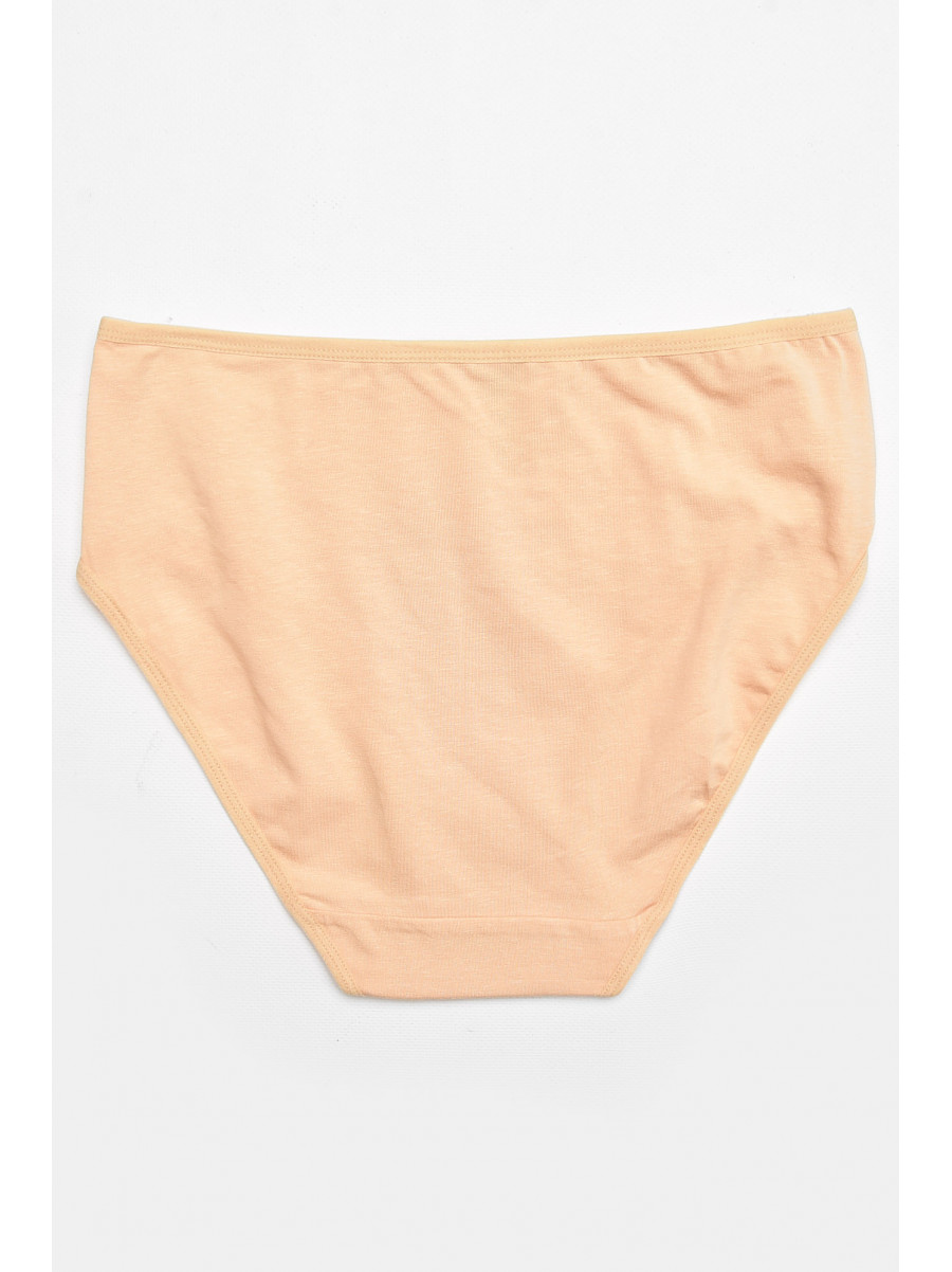 Трусы женские полубатальные бежевого цвета 38383 211761C