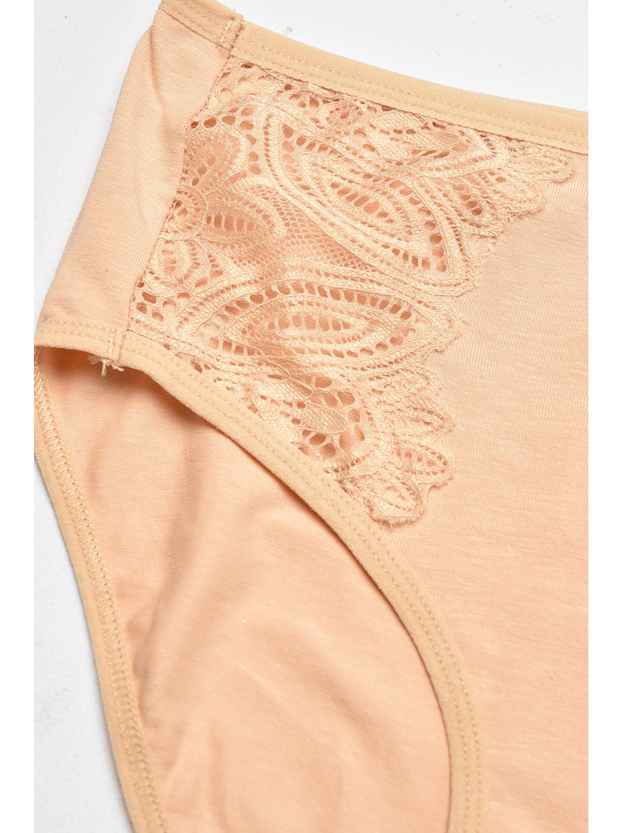 Трусы женские полубатальные бежевого цвета 38383 211761C