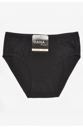Труси жіночі напівбатальні чорного кольору 38383 211763C