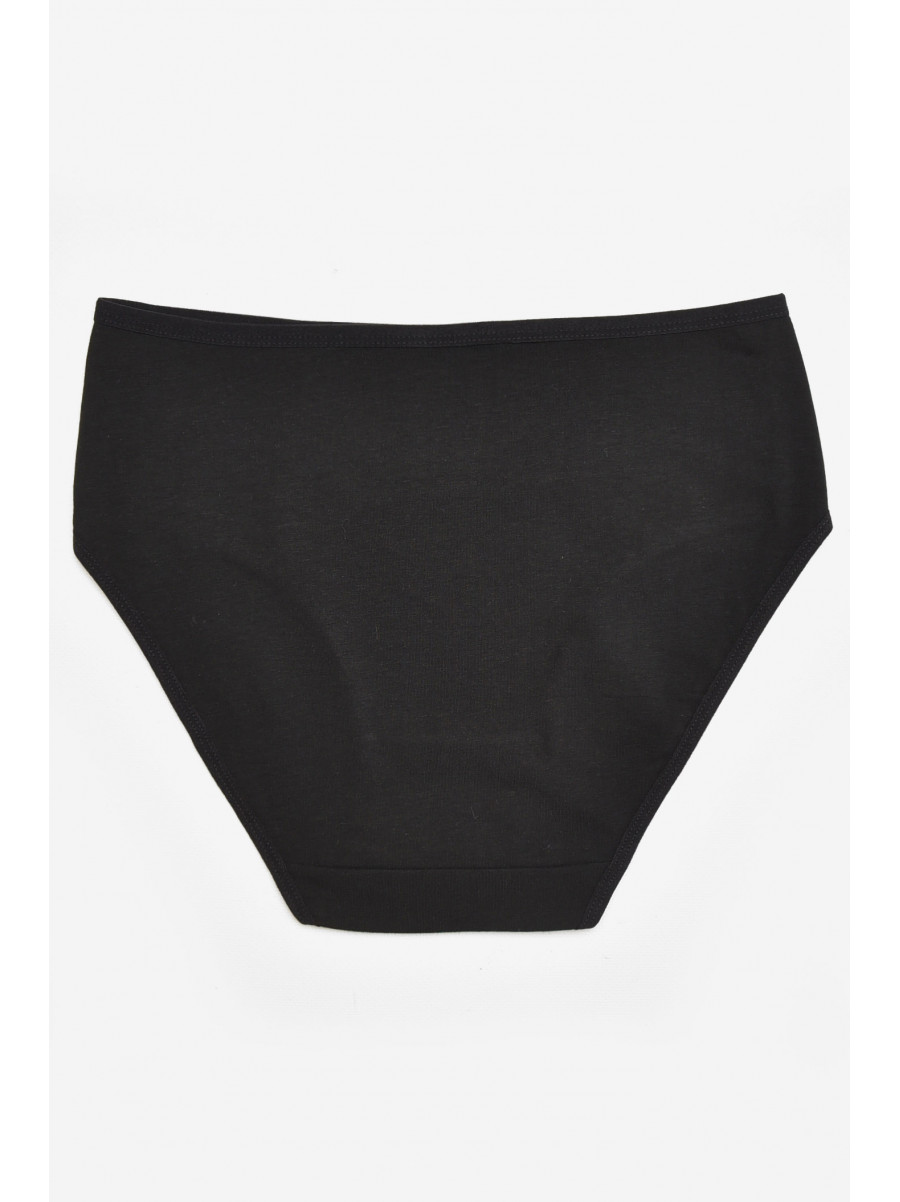 Труси жіночі напівбатальні чорного кольору 38383 211763C