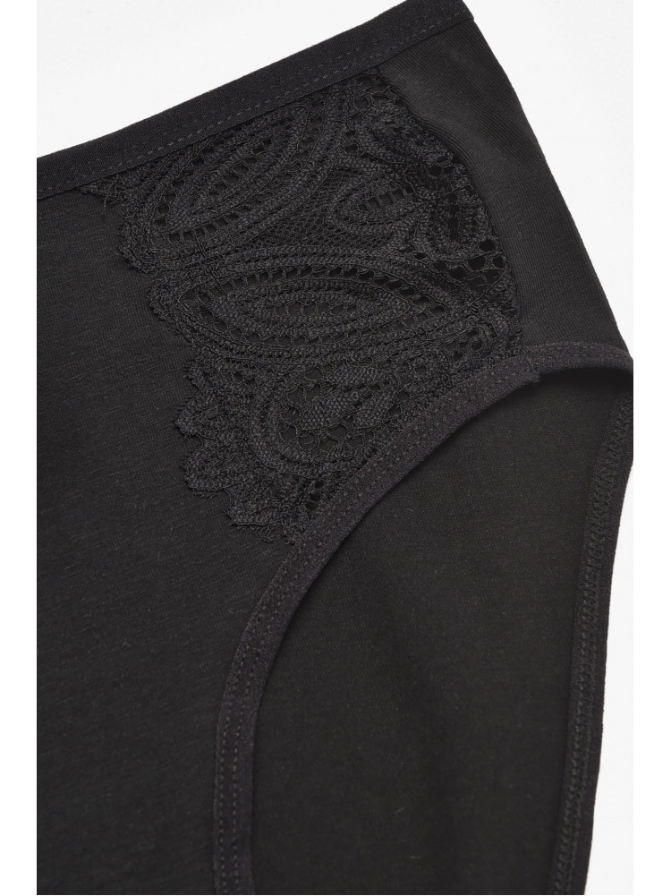 Труси жіночі напівбатальні чорного кольору 38383 211763C