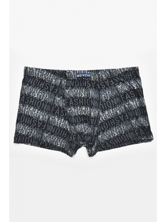 Боксеры мужские черного цвета с принтом W3758 211764C
