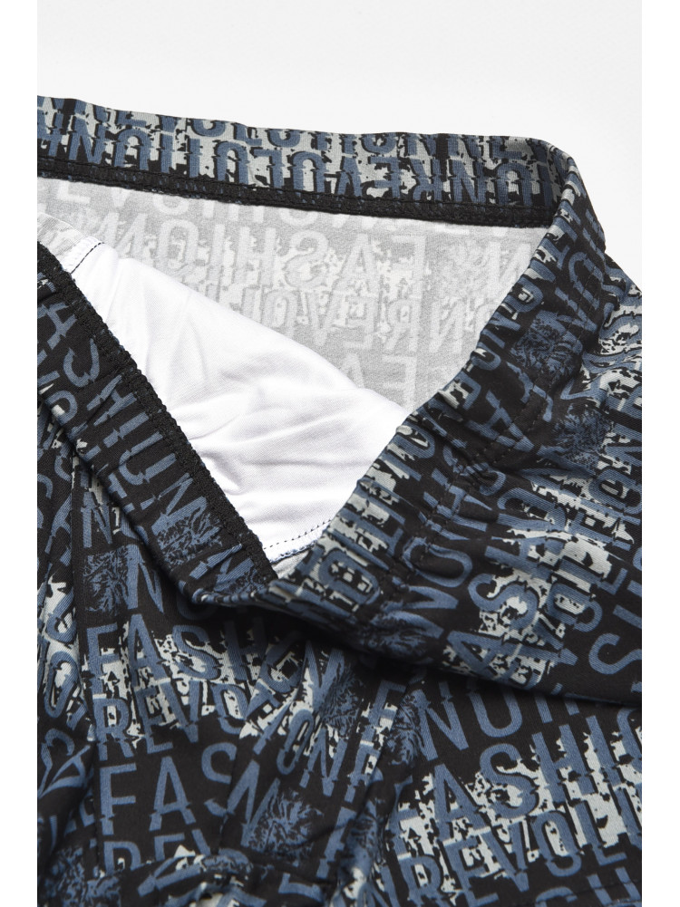 Боксеры мужские черного цвета с принтом W3758 211764C