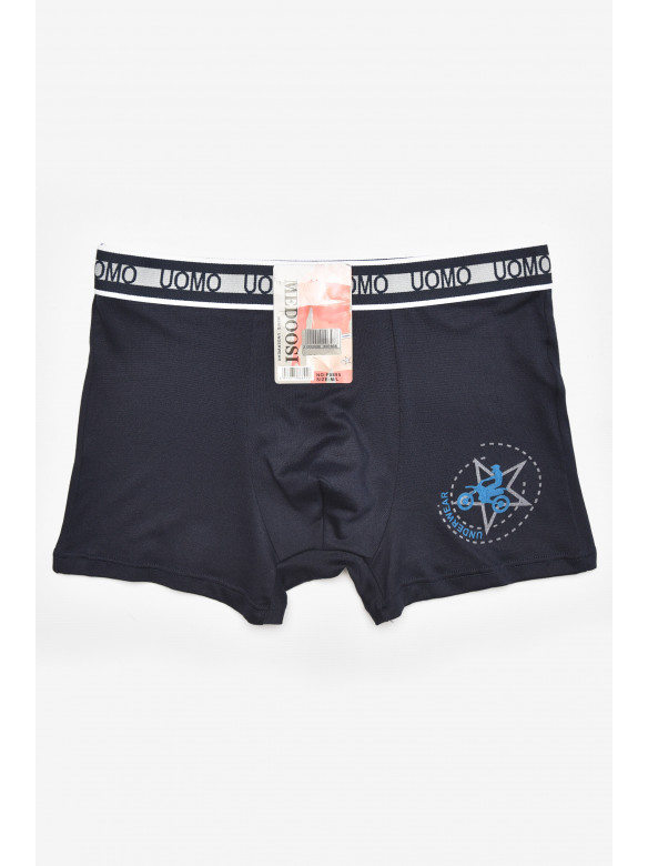 Боксеры мужские тёмно-синего цвета с принтом F0895 211765C