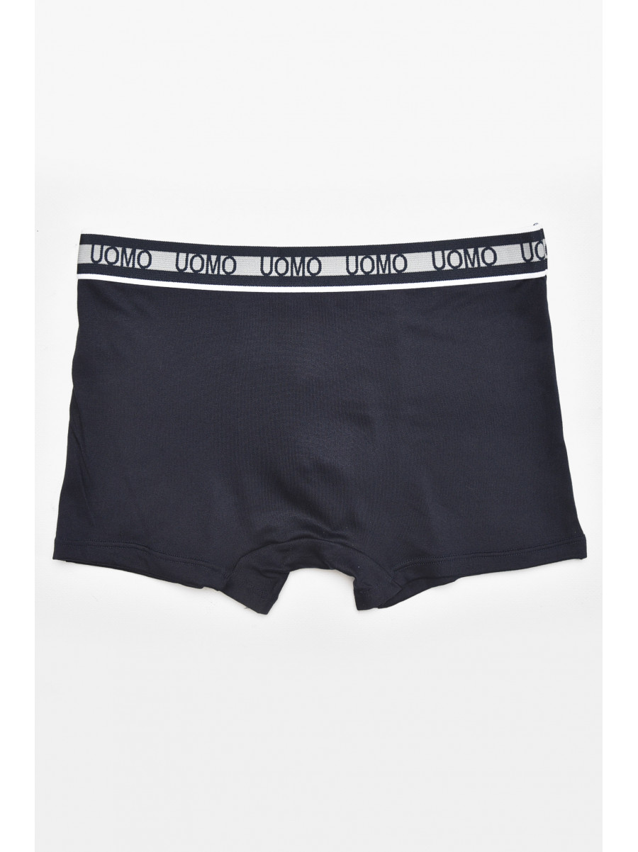 Боксеры мужские тёмно-синего цвета с принтом F0895 211765C